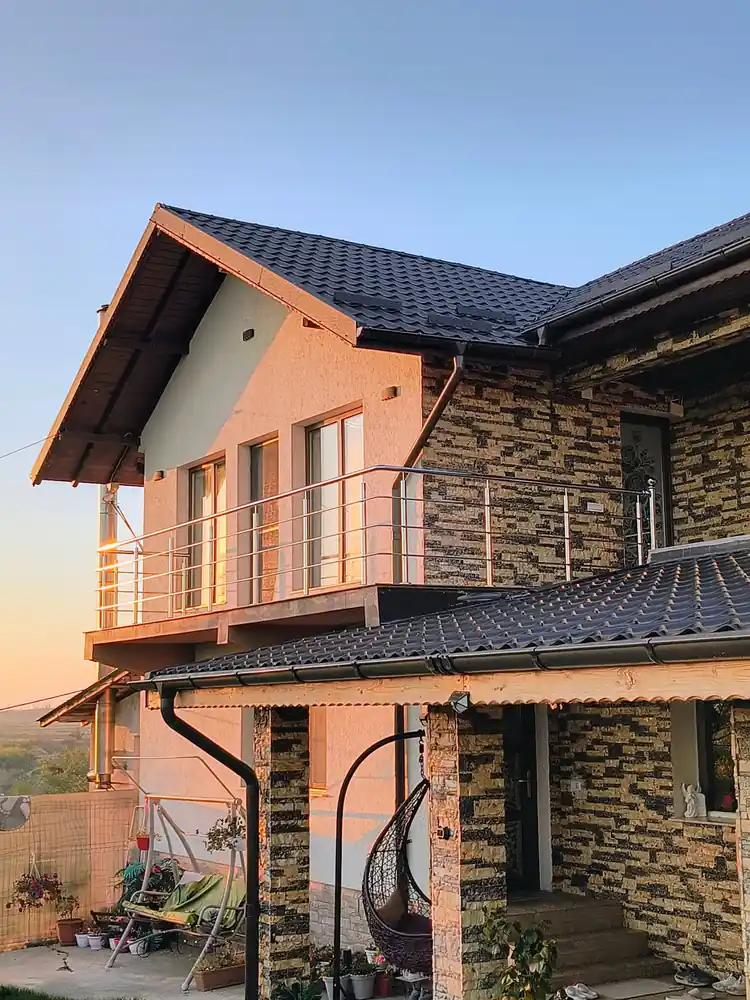 Balustrade inox pentru balcoane în Slănic, Prahova - model realizat de Real Inox
