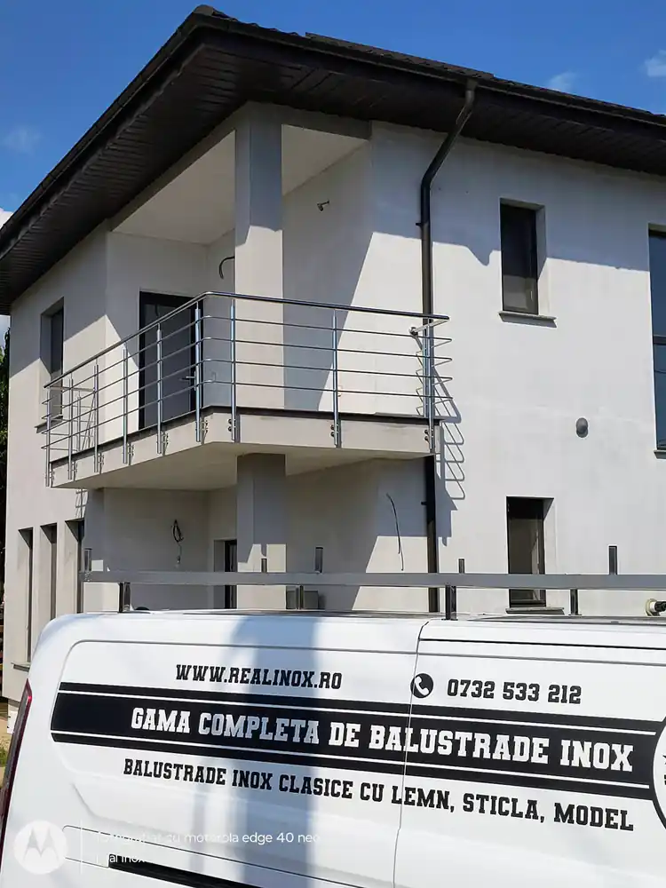 Balustradă inox balcon - lucrare Real Inox 25