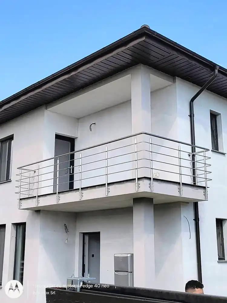 Balustrade inox pentru balcoane în Bran, Brașov - model realizat de Real Inox