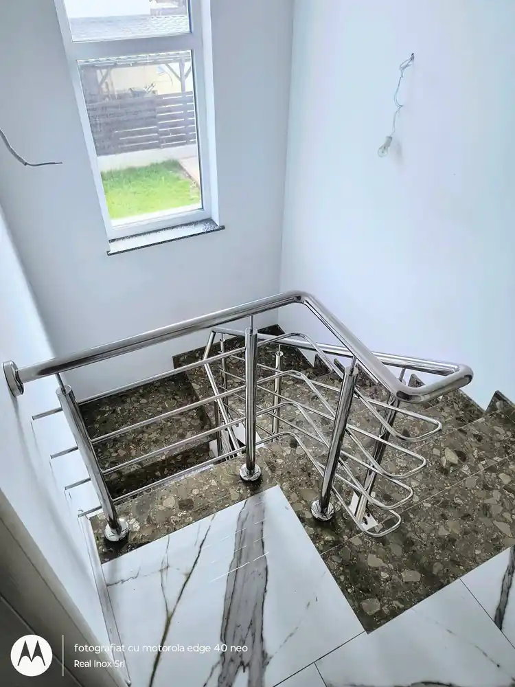 Balustrade inox cu model în Berceni, Ilfov - model realizat de Real Inox