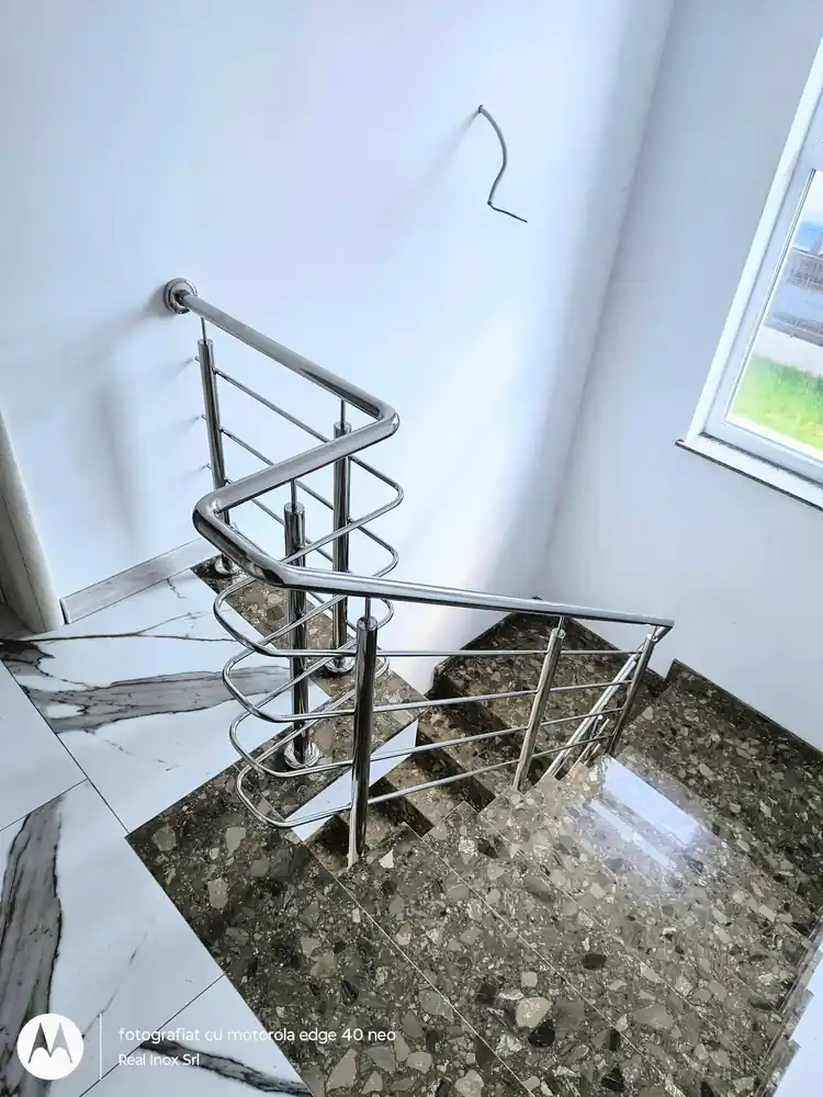 Balustrade inox cu model în Sector 6, București - model realizat de Real Inox