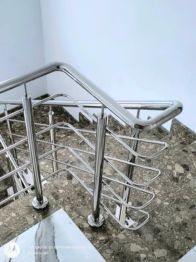 Balustrade inox cu model în Făgăraș, Brașov - model realizat de Real Inox