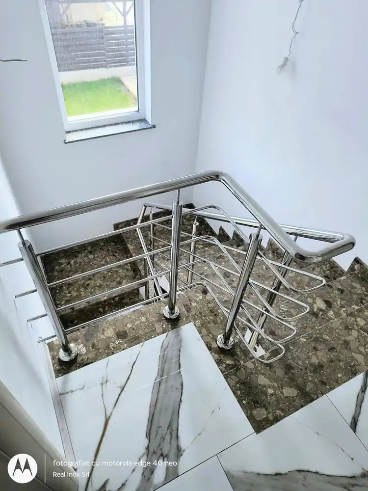 Balustrade inox cu model în Comarnic, Prahova - model realizat de Real Inox