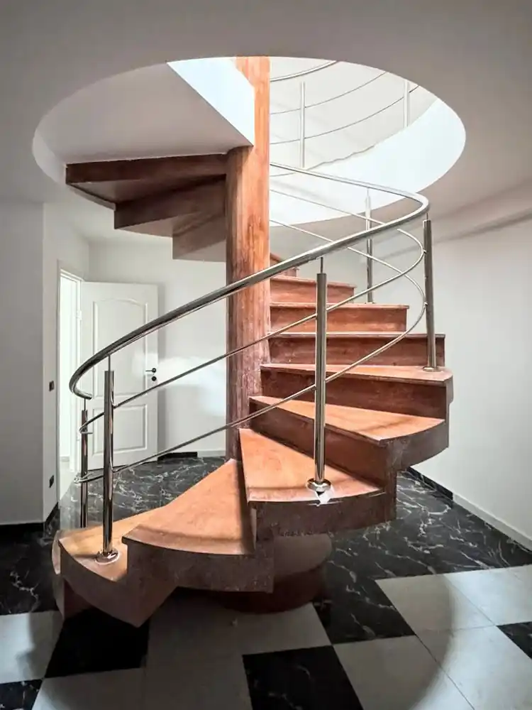 Balustrade inox pentru scări interioare în Cernica, Ilfov - model realizat de Real Inox