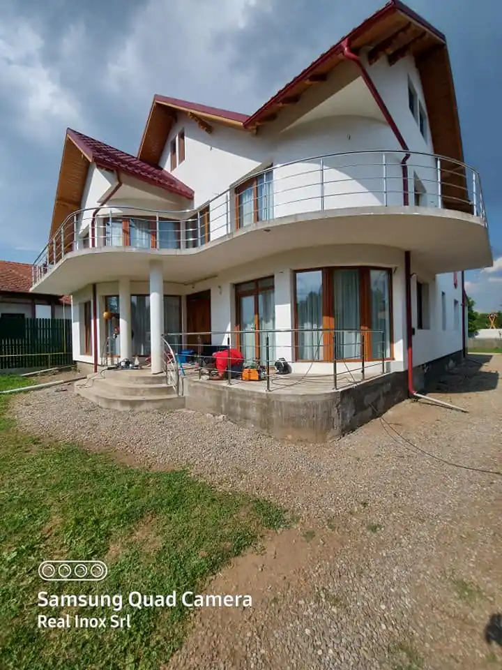 Balustradă inox terasă - lucrare Real Inox 9