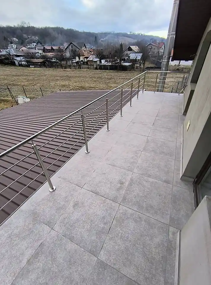 Balustradă inox terasă - lucrare Real Inox 20