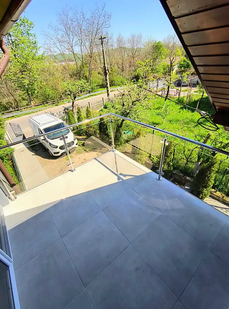 Balustrade inox pentru terase în Pipera, București - model realizat de Real Inox