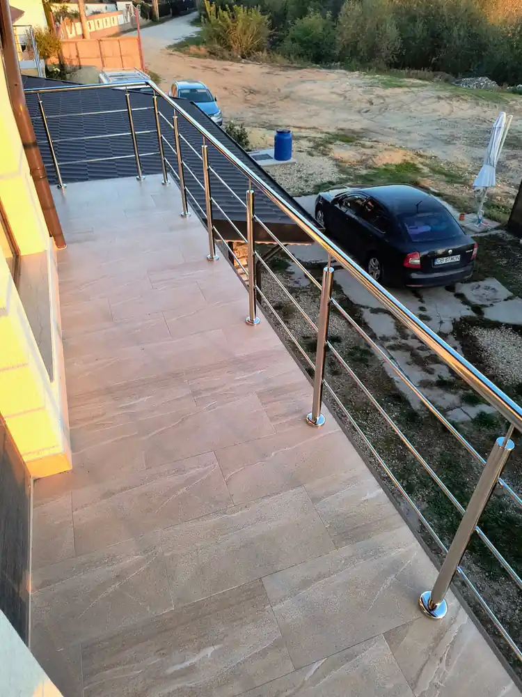 Balustradă inox terasă - lucrare Real Inox 26