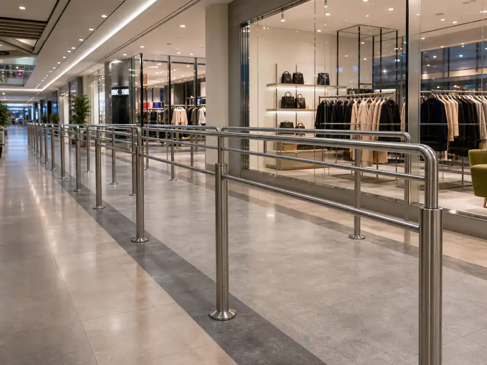 Confecție inox pentru spațiu comercial - lucrare Real Inox 3